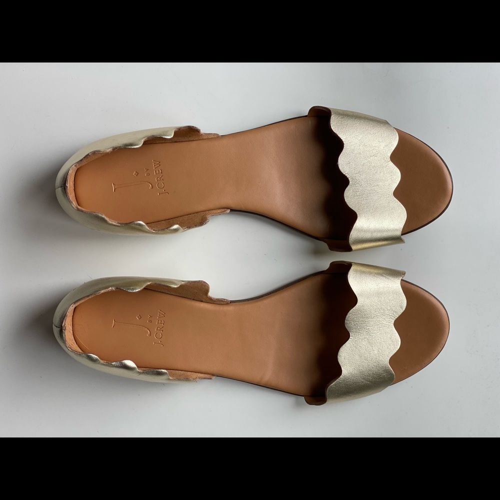 J. Crew Metallic Gold Women's Sandals